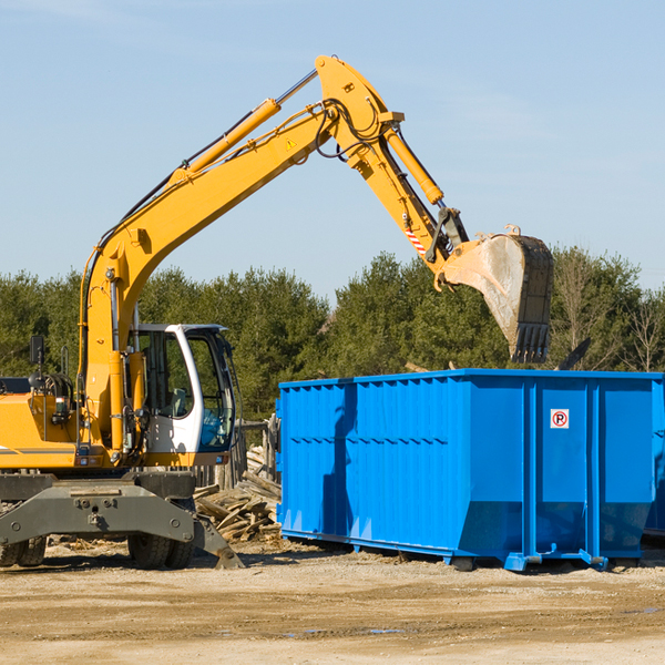 what happens if the residential dumpster is damaged or stolen during rental in Flowella Texas